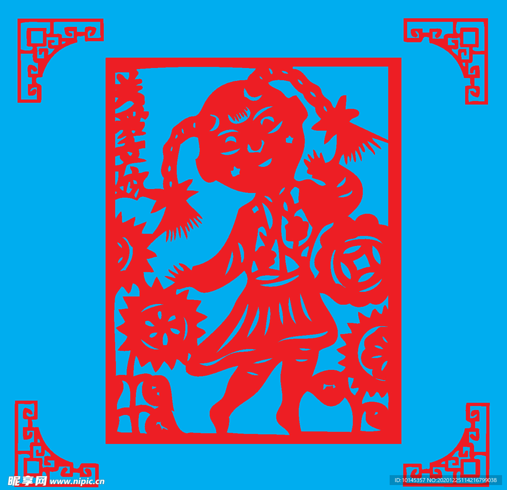 关爱剪纸
