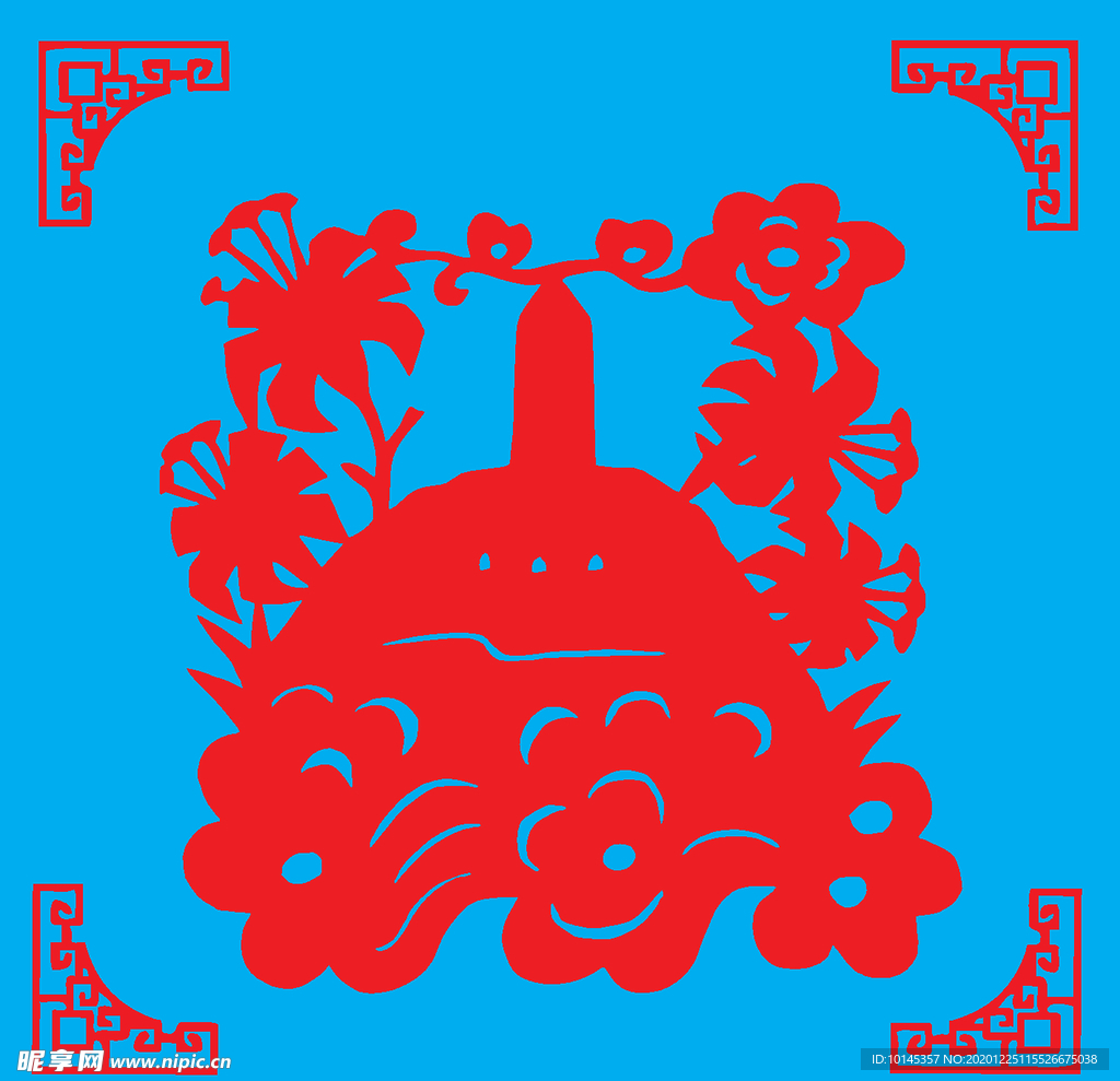建筑剪纸设计图__传统文化_文化艺术_设计图库_昵图网