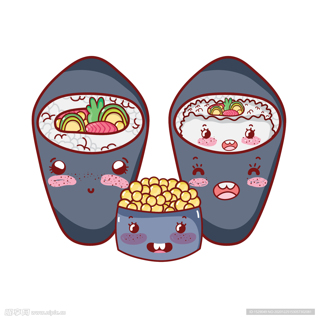 卡通日本寿司