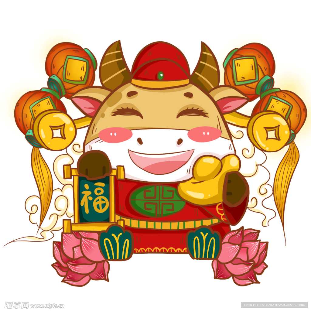 卡通牛