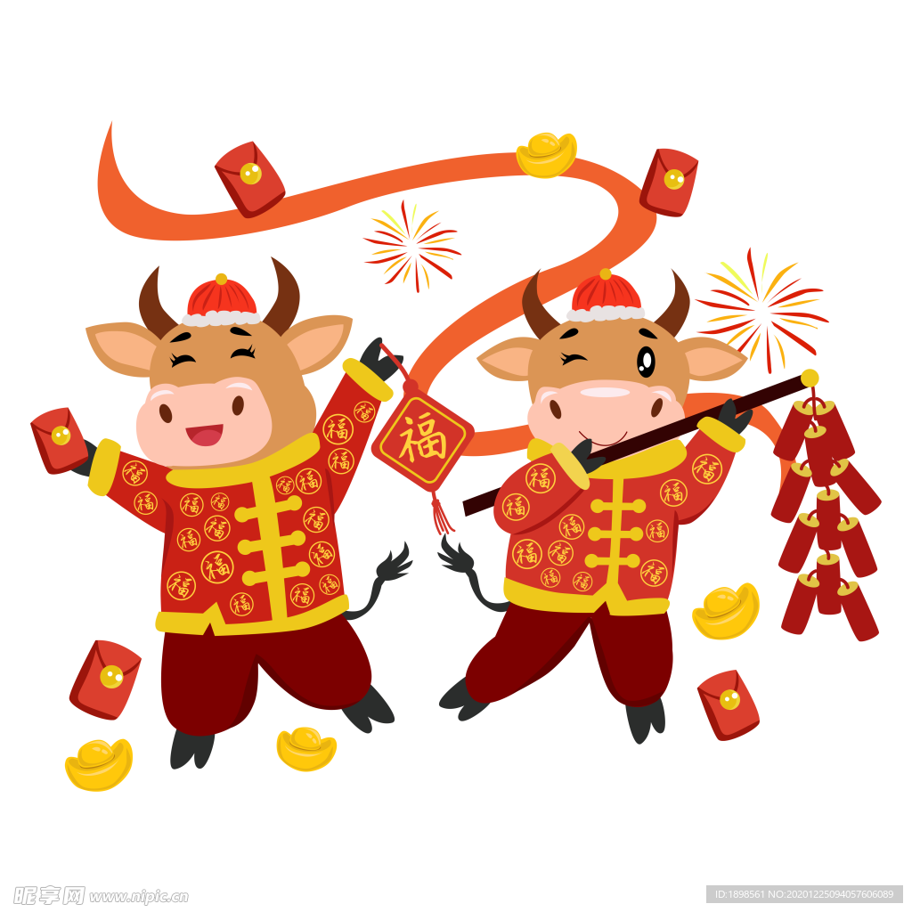 卡通牛