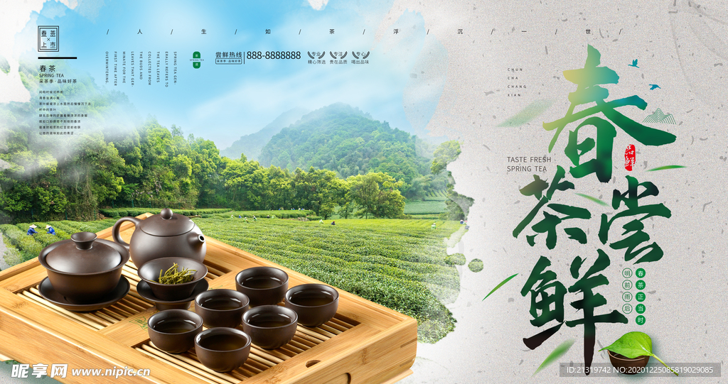 春茶展板
