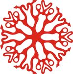 六角剪花窗花纸图案背景元素