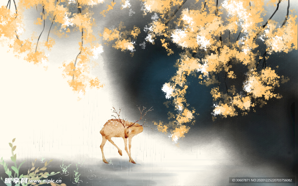 挂画画芯