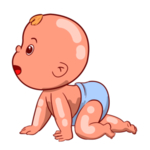 可爱卡通手绘宝宝png