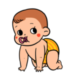 可爱卡通手绘宝宝png