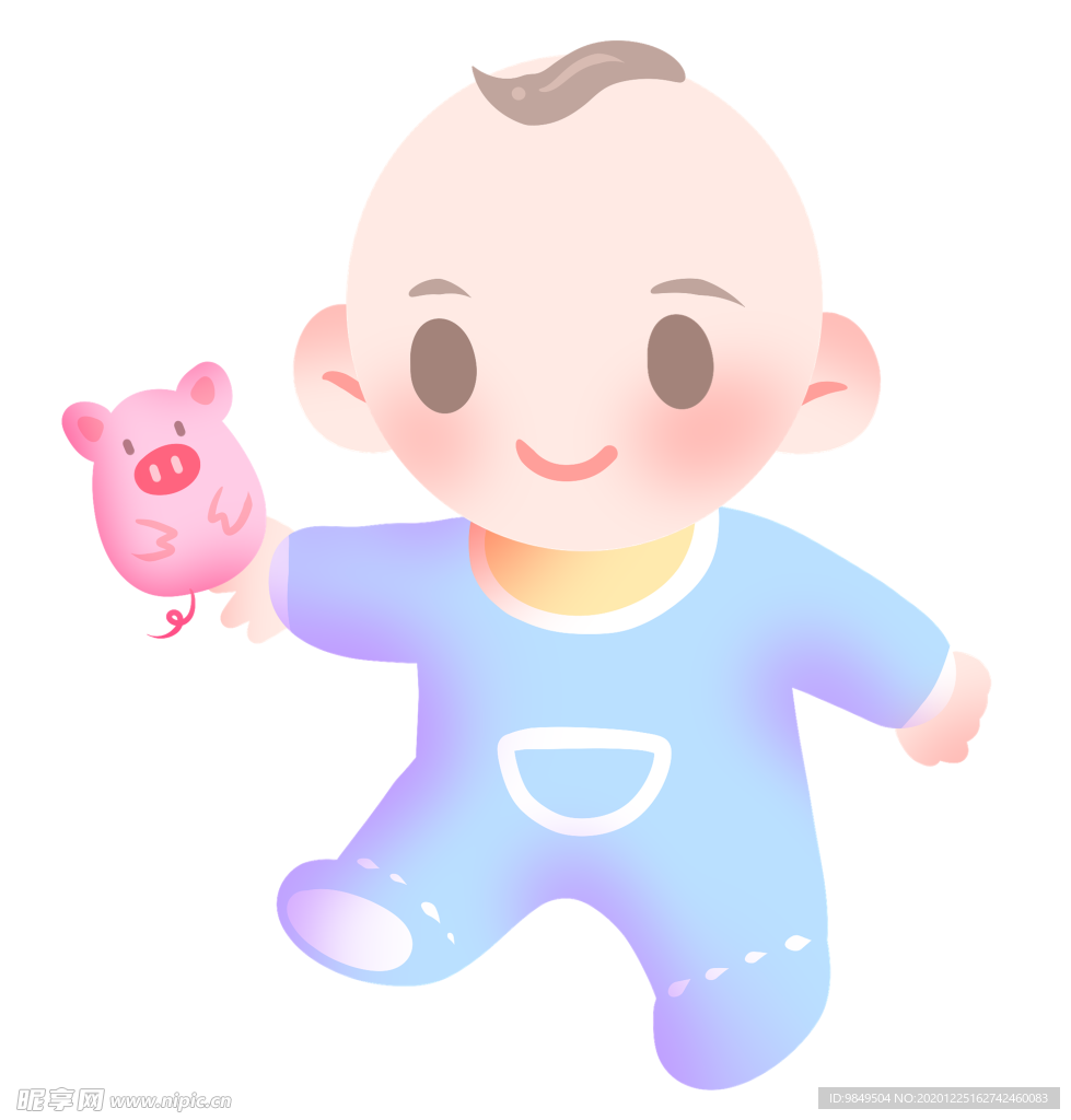 可爱卡通手绘宝宝png
