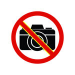 禁止拍照图标 严禁拍照标志