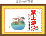 湖边禁止