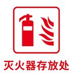 矢量灭火器存放处