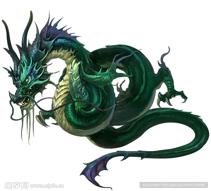 中国风金色龙元素