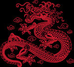 中国风金色龙元素