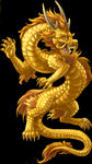 中国风金色龙元素