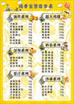 美食店菜单