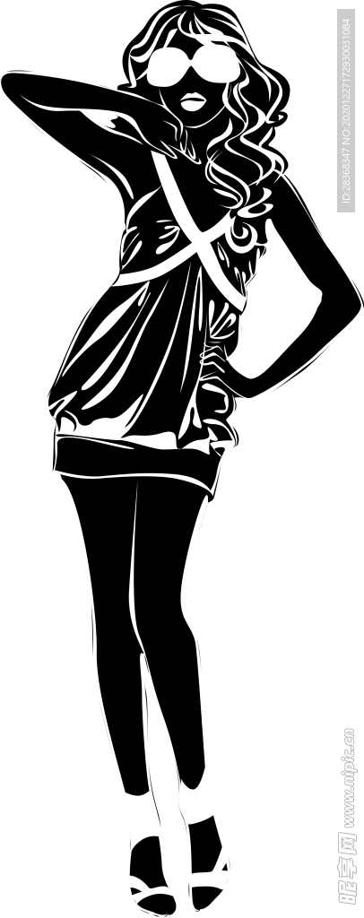 美女剪影