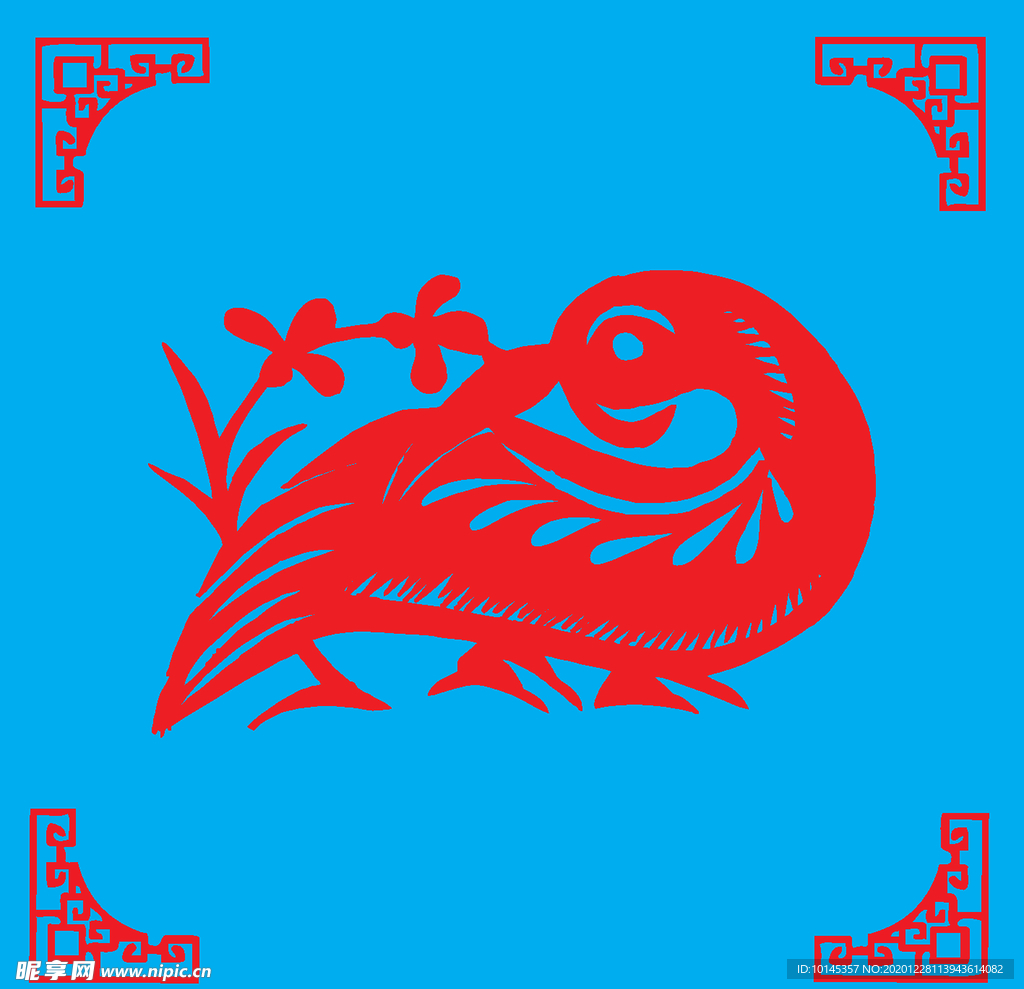 鸟儿剪纸