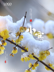 小寒海报 小寒素材 冰雪素材