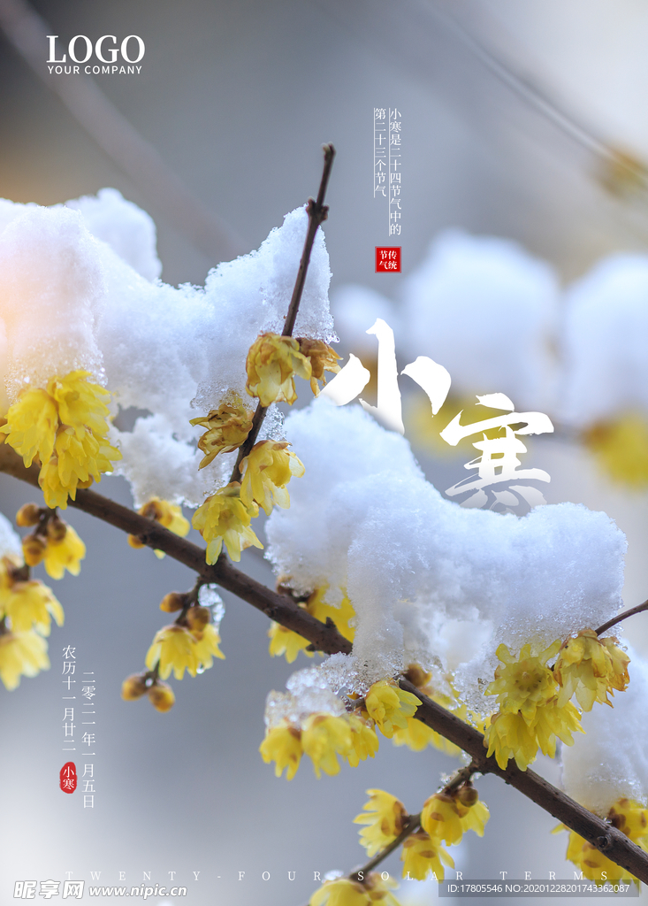 小寒海报 小寒素材 冰雪素材