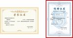 蓝豹救援队捐赠证书与荣誉证书