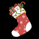 圣诞节气氛元素礼物拐棍糖圣诞袜