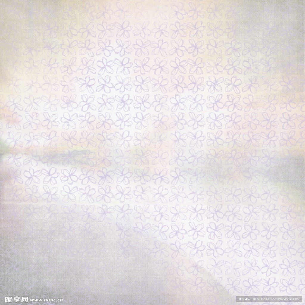 手绘质感花纹背景