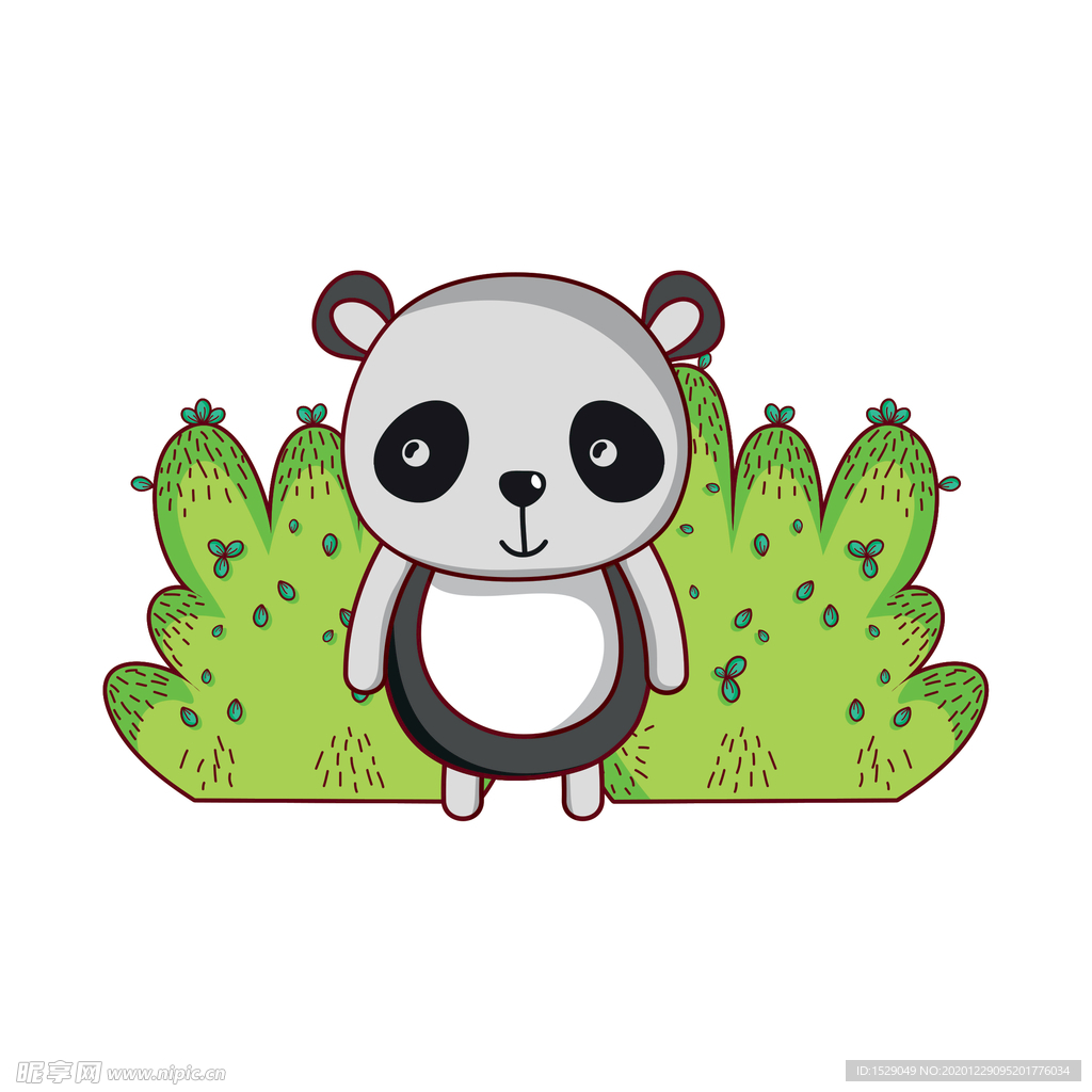 手绘淡彩动物