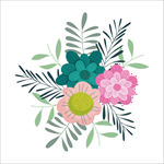 手绘花草矢量