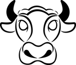 图标线描牛