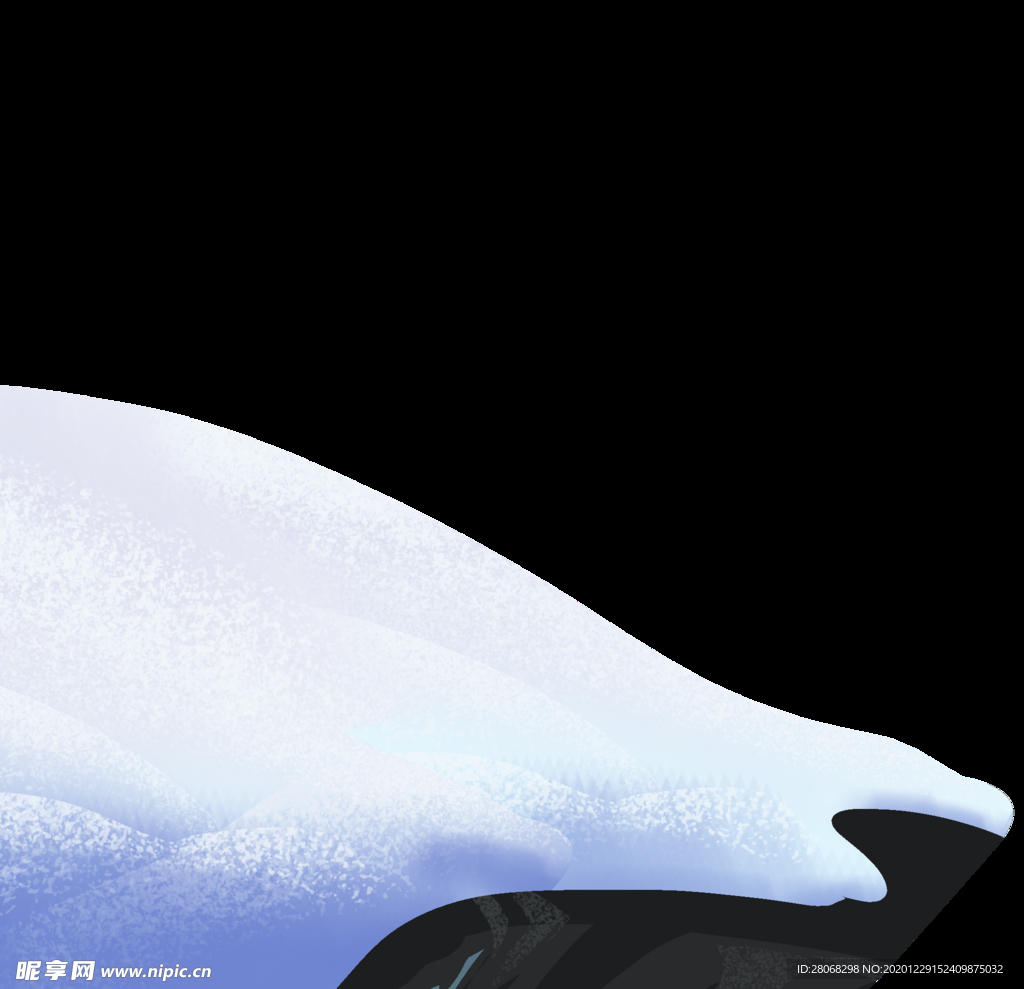 雪山装饰元素