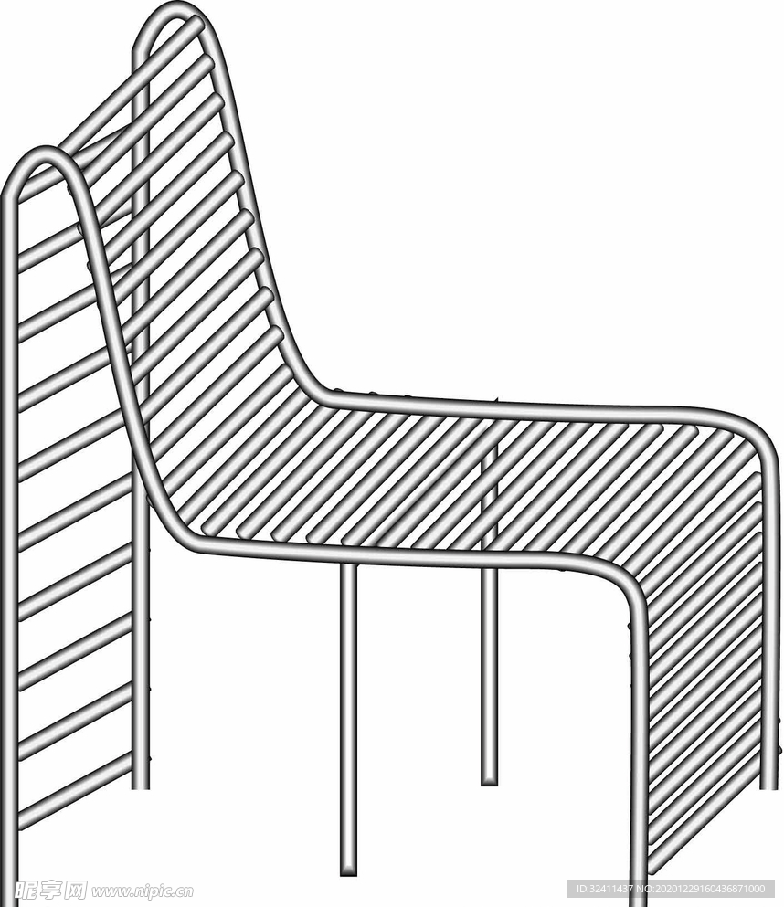 钢管椅素材