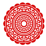 圆形剪纸免扣元素PNG