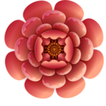 立体浮雕花朵免扣元素PNG