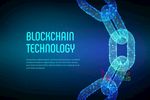 区块链矢量图全球化技术科技