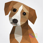 low poly 小狗