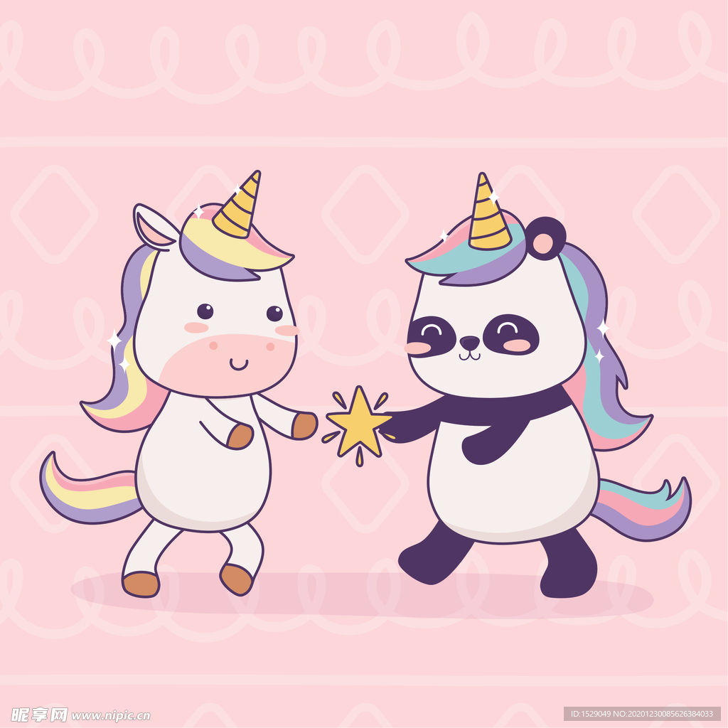 卡通独角兽