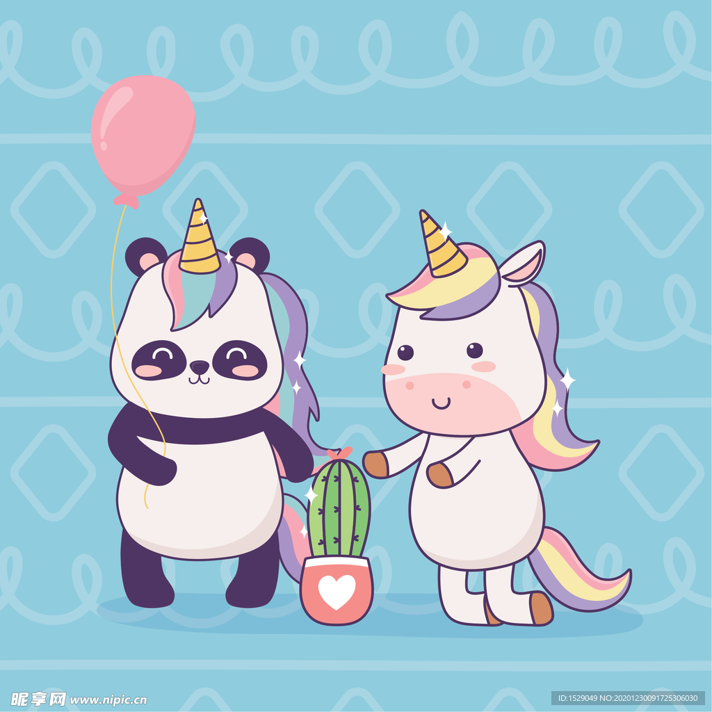 卡通独角兽