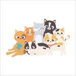 手绘卡通猫