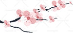 手绘桃花