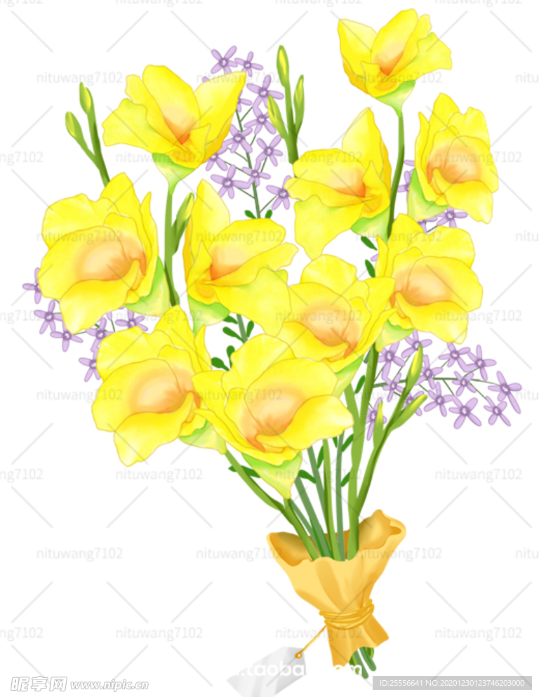 手绘鲜花