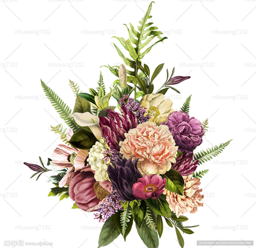 国画鲜花