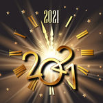 2021 新年展板背景