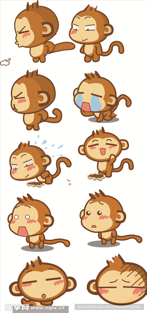 卡通猴子