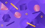 矢量元素形状3D立体背景