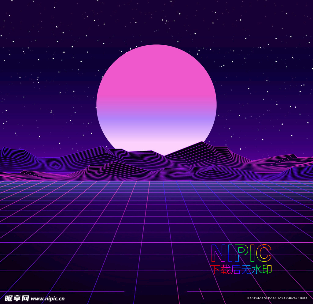 霓虹月亮