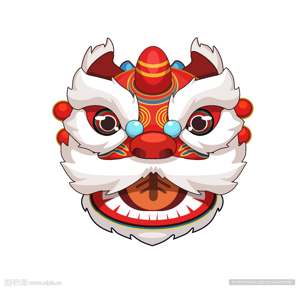 舞狮子海报素材