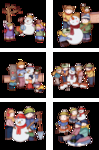 卡通冬天滑雪套图