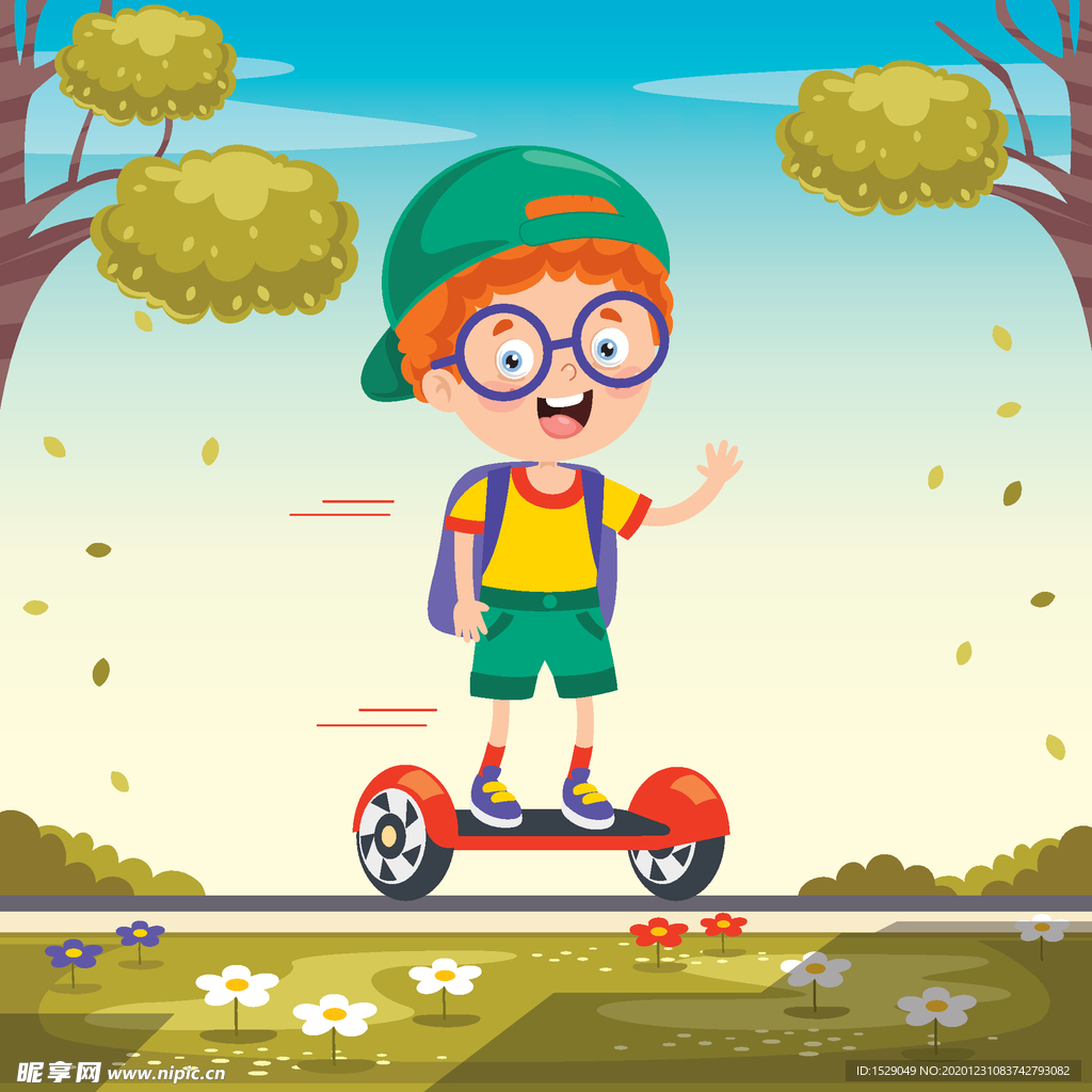 卡通生活人物