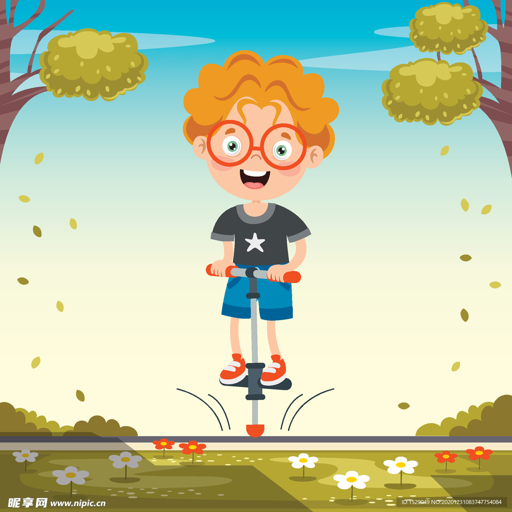卡通生活人物