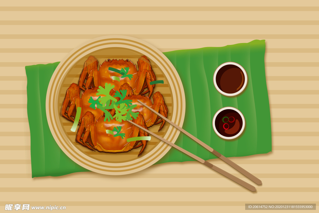 美食大闸蟹漫画