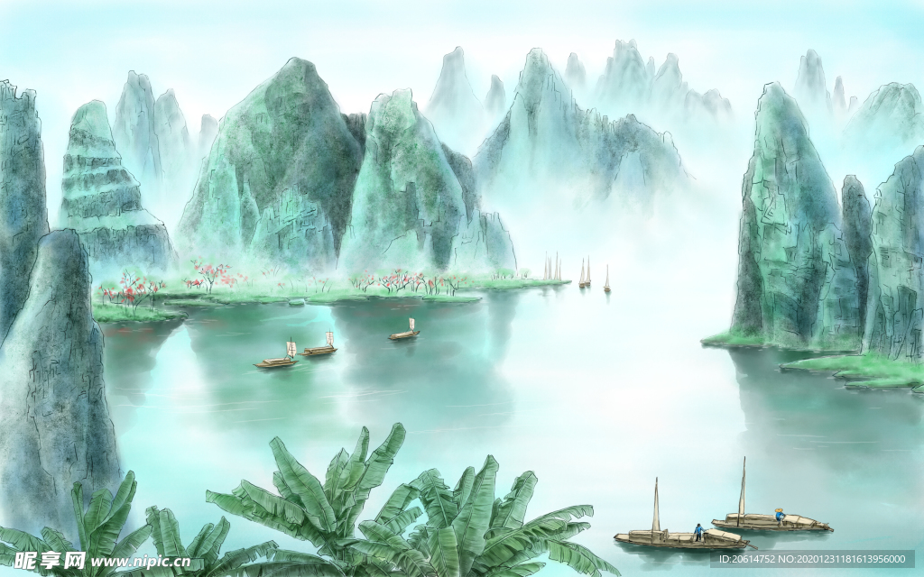 壮丽的大山风景